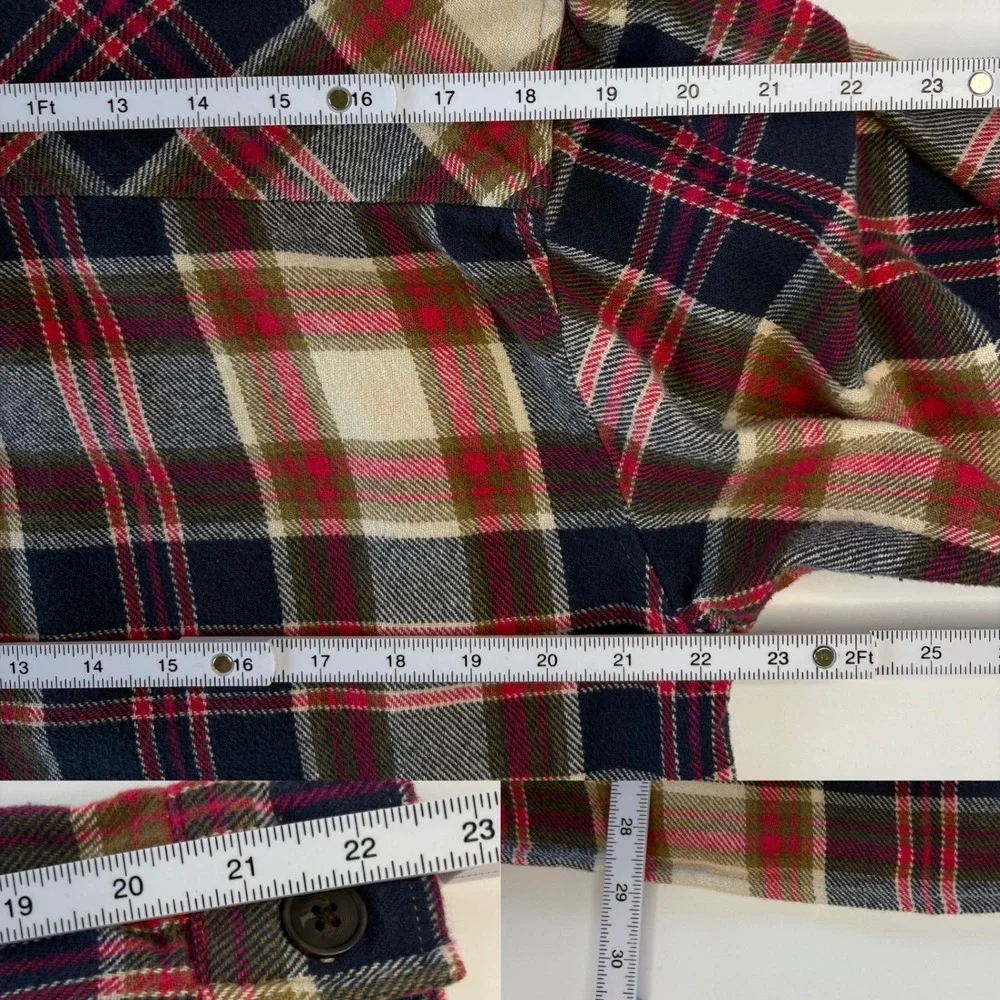 Noble Outfitters Brawny Plaid Flannel Shacket Western Workwear Jacket Size Large